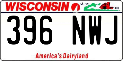WI license plate 396NWJ