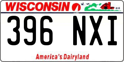 WI license plate 396NXI