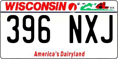 WI license plate 396NXJ