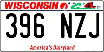 WI license plate 396NZJ