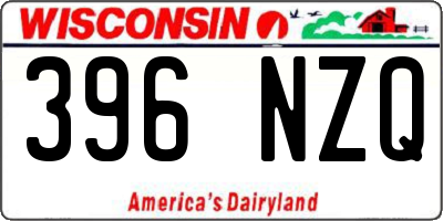 WI license plate 396NZQ