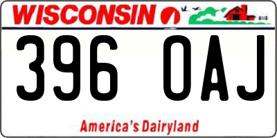 WI license plate 396OAJ