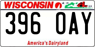 WI license plate 396OAY