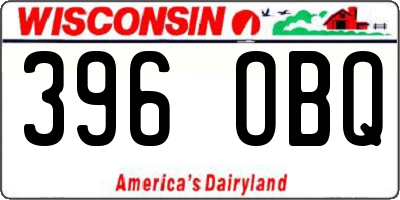 WI license plate 396OBQ