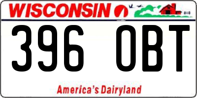 WI license plate 396OBT