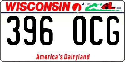 WI license plate 396OCG