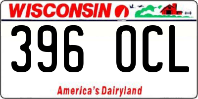WI license plate 396OCL