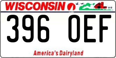 WI license plate 396OEF