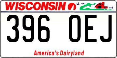 WI license plate 396OEJ
