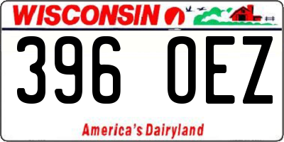 WI license plate 396OEZ