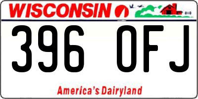 WI license plate 396OFJ