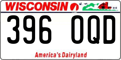 WI license plate 396OQD