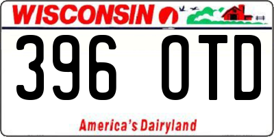 WI license plate 396OTD