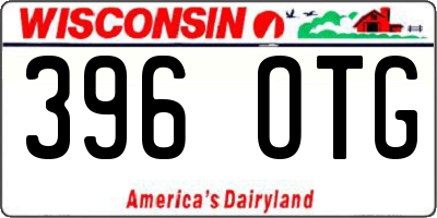 WI license plate 396OTG