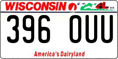 WI license plate 396OUU