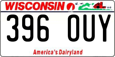 WI license plate 396OUY