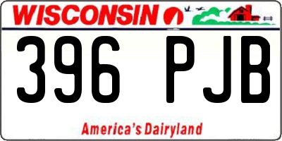 WI license plate 396PJB