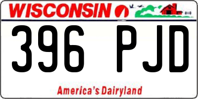 WI license plate 396PJD