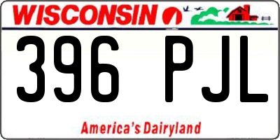 WI license plate 396PJL