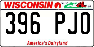 WI license plate 396PJO