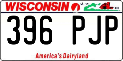 WI license plate 396PJP