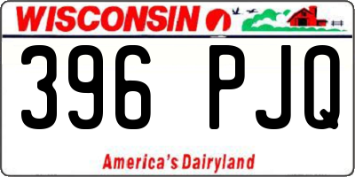 WI license plate 396PJQ