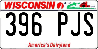 WI license plate 396PJS