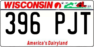 WI license plate 396PJT