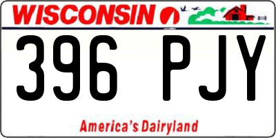 WI license plate 396PJY