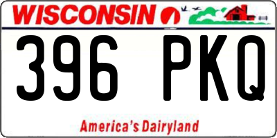 WI license plate 396PKQ