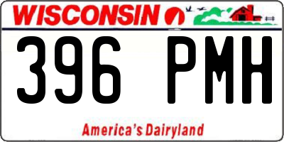 WI license plate 396PMH