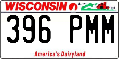 WI license plate 396PMM