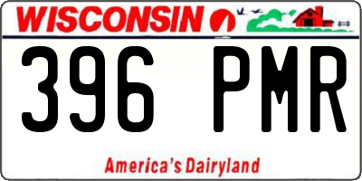 WI license plate 396PMR