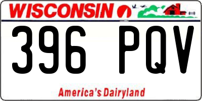 WI license plate 396PQV