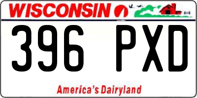 WI license plate 396PXD