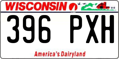 WI license plate 396PXH