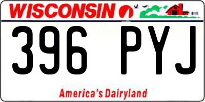 WI license plate 396PYJ