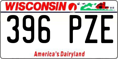 WI license plate 396PZE