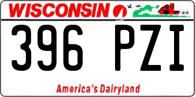 WI license plate 396PZI