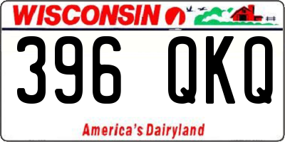 WI license plate 396QKQ