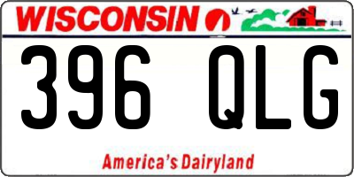 WI license plate 396QLG