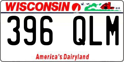 WI license plate 396QLM