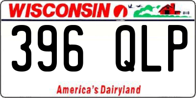 WI license plate 396QLP