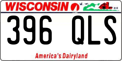 WI license plate 396QLS