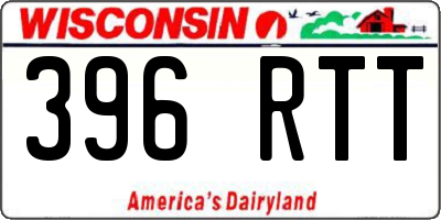 WI license plate 396RTT