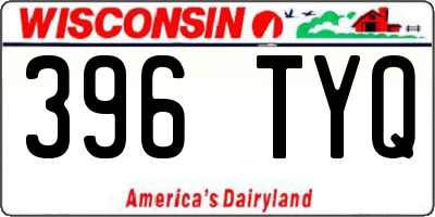 WI license plate 396TYQ