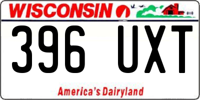 WI license plate 396UXT