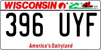 WI license plate 396UYF