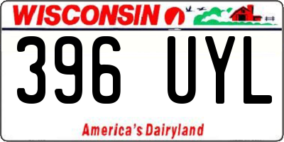 WI license plate 396UYL