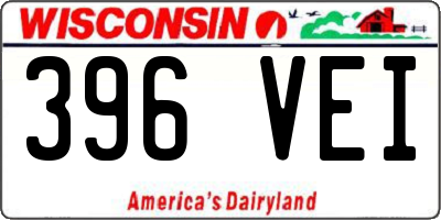 WI license plate 396VEI